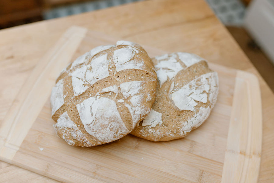GF dough (gluten-free, vegan organic sourdough bread)
